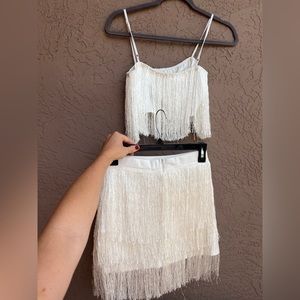 White tassel outfit